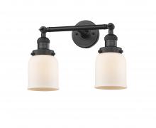 Innovations Lighting 208-BK-G51 - Bell - 2 Light - 16 inch - Matte Black - Adjustable Bath Vanity Light