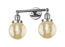 Innovations Lighting 208-PC-G208-6 - Beacon - 2 Light - 17 inch - Polished Chrome - Adjustable Bath Vanity Light