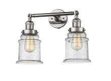 Innovations Lighting 208-PN-G184 - Canton - 2 Light - 17 inch - Polished Nickel - Adjustable Bath Vanity Light