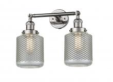 Innovations Lighting 208-PN-G262 - Stanton - 2 Light - 16 inch - Polished Nickel - Adjustable Bath Vanity Light