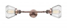 Innovations Lighting 208L-AC-G172 - Fulton - 2 Light - 7 inch - Antique Copper - Adjustable Bath Vanity Light
