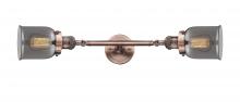 Innovations Lighting 208L-AC-G53-LED - Bell - 2 Light - 5 inch - Antique Copper - Adjustable Bath Vanity Light