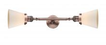 Innovations Lighting 208L-AC-G61-LED - Cone - 2 Light - 6 inch - Antique Copper - Adjustable Bath Vanity Light