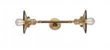 Innovations Lighting 208L-BB-M4 - Railroad - 2 Light - 8 inch - Brushed Brass - Adjustable Bath Vanity Light