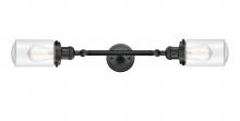 Innovations Lighting 208L-BK-G312 - Dover - 2 Light - 5 inch - Matte Black - Adjustable Bath Vanity Light