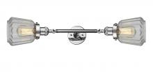 Innovations Lighting 208L-PC-G142 - Chatham - 2 Light - 7 inch - Polished Chrome - Adjustable Bath Vanity Light