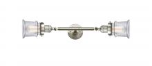 Innovations Lighting 208L-SN-G182S-LED - Canton - 2 Light - 6 inch - Brushed Satin Nickel - Adjustable Bath Vanity Light
