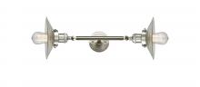 Innovations Lighting 208L-SN-G2-LED - Halophane - 2 Light - 9 inch - Brushed Satin Nickel - Adjustable Bath Vanity Light