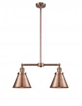 Innovations Lighting 209-AC-M13-AC - Appalachian - 2 Light - 23 inch - Antique Copper - Stem Hung - Adjustable Island Light
