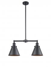 Innovations Lighting 209-BK-M13-BK - Appalachian - 2 Light - 23 inch - Matte Black - Stem Hung - Adjustable Island Light