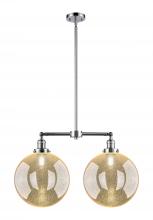 Innovations Lighting 209-PC-G208-12 - Beacon - 2 Light - 27 inch - Polished Chrome - Stem Hung - Adjustable Island Light