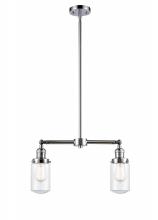 Innovations Lighting 209-PC-G312 - Dover - 2 Light - 21 inch - Polished Chrome - Stem Hung - Adjustable Island Light