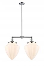 Innovations Lighting 209-PC-G661-12 - Bullet - 2 Light - 24 inch - Polished Chrome - Stem Hung - Adjustable Island Light