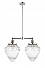 Innovations Lighting 209-PC-G664-12 - Bullet - 2 Light - 24 inch - Polished Chrome - Stem Hung - Adjustable Island Light