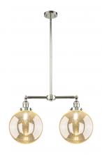 Innovations Lighting 209-PN-G208-10 - Beacon - 2 Light - 25 inch - Polished Nickel - Stem Hung - Adjustable Island Light