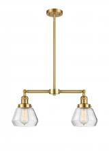 Innovations Lighting 209-SG-G172 - Fulton - 2 Light - 21 inch - Satin Gold - Stem Hung - Adjustable Island Light