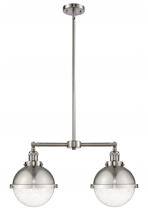 Innovations Lighting 209-SN-HFS-84-SN - Hampden - 2 Light - 18 inch - Brushed Satin Nickel - Stem Hung - Adjustable Island Light