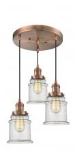 Innovations Lighting 211/3-AC-G184 - Canton 3 Light Multi-Pendant