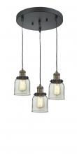 Innovations Lighting 211/3-BAB-G52 - Small Bell 3 Light Multi-Pendant