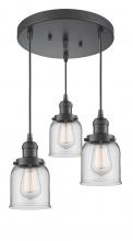 Innovations Lighting 211/3-OB-G52 - Small Bell 3 Light Multi-Pendant