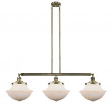 Innovations Lighting 213-AB-G541 - Oxford - 3 Light - 42 inch - Antique Brass - Stem Hung - Adjustable Island Light