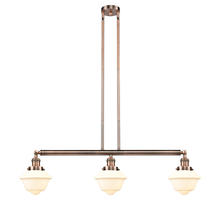 Innovations Lighting 213-AC-G531 - Oxford - 3 Light - 40 inch - Antique Copper - Stem Hung - Adjustable Island Light