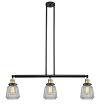 Innovations Lighting 213-BAB-G142 - Chatham - 3 Light - 39 inch - Black Antique Brass - Stem Hung - Adjustable Island Light