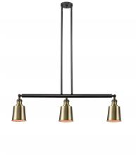 Innovations Lighting 213-BAB-M9-AB - Addison - 3 Light - 38 inch - Black Antique Brass - Stem Hung - Adjustable Island Light