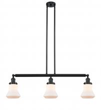 Innovations Lighting 213-BK-G191 - Bellmont - 3 Light - 39 inch - Matte Black - Stem Hung - Adjustable Island Light