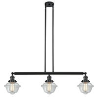 Innovations Lighting 213-BK-G532 - Oxford - 3 Light - 40 inch - Matte Black - Stem Hung - Adjustable Island Light