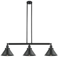 Innovations Lighting 213-BK-M10-BK - Briarcliff - 3 Light - 43 inch - Matte Black - Stem Hung - Adjustable Island Light