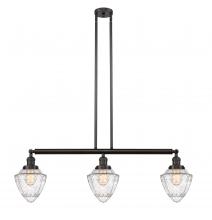 Innovations Lighting 213-OB-G664-7 - Bullet - 3 Light - 38 inch - Oil Rubbed Bronze - Stem Hung - Adjustable Island Light