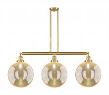 Innovations Lighting 213-SG-G208-12 - Beacon - 3 Light - 44 inch - Satin Gold - Stem Hung - Adjustable Island Light