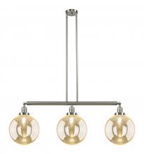 Innovations Lighting 213-SN-G208-10 - Beacon - 3 Light - 42 inch - Brushed Satin Nickel - Stem Hung - Adjustable Island Light