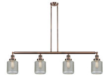 Innovations Lighting 214-AC-G262 - Stanton - 4 Light - 51 inch - Antique Copper - Stem Hung - Island Light