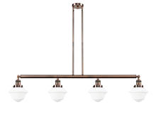 Innovations Lighting 214-AC-G531 - Oxford - 4 Light - 52 inch - Antique Copper - Stem Hung - Island Light