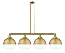 Innovations Lighting 214-BB-HFS-122-BB - Hampden - 4 Light - 58 inch - Brushed Brass - Stem Hung - Island Light