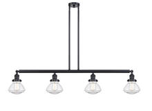 Innovations Lighting 214-BK-G322 - Olean - 4 Light - 51 inch - Matte Black - Stem Hung - Island Light