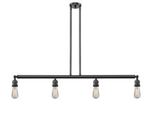 Innovations Lighting 214-OB - Bare Bulb - 4 Light - 48 inch - Oil Rubbed Bronze - Stem Hung - Island Light