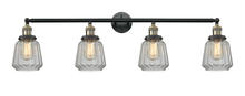 Innovations Lighting 215-BAB-G142 - Chatham - 4 Light - 42 inch - Black Antique Brass - Adjustable Bath Vanity Light