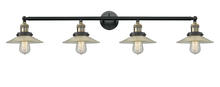 Innovations Lighting 215-BAB-G2 - Halophane - 4 Light - 45 inch - Black Antique Brass - Adjustable Bath Vanity Light