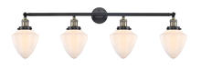 Innovations Lighting 215-BAB-G661-7 - Bullet - 4 Light - 46 inch - Black Antique Brass - Adjustable Bath Vanity Light