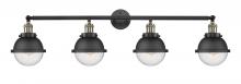 Innovations Lighting 215-BAB-HFS-64-BK - Hampden - 4 Light - 46 inch - Black Antique Brass - Bath Vanity Light