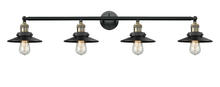Innovations Lighting 215-BAB-M6 - Railroad - 4 Light - 44 inch - Black Antique Brass - Adjustable Bath Vanity Light