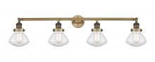 Innovations Lighting 215-BB-G324 - Olean - 4 Light - 43 inch - Brushed Brass - Adjustable Bath Vanity Light