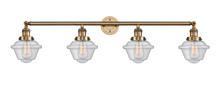 Innovations Lighting 215-BB-G534 - Oxford - 4 Light - 46 inch - Brushed Brass - Adjustable Bath Vanity Light