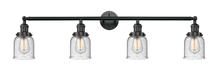 Innovations Lighting 215-BK-G54 - Bell - 4 Light - 42 inch - Matte Black - Adjustable Bath Vanity Light