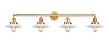 Innovations Lighting 215-SG-G1 - Halophane - 4 Light - 45 inch - Satin Gold - Adjustable Bath Vanity Light