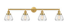 Innovations Lighting 215-SG-G172 - Fulton - 4 Light - 43 inch - Satin Gold - Adjustable Bath Vanity Light