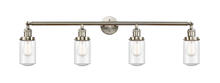 Innovations Lighting 215-SN-G314 - Dover - 4 Light - 43 inch - Brushed Satin Nickel - Adjustable Bath Vanity Light